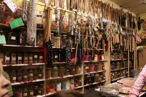 In addition to natural medicines, many herbalists sell traditional tools like daggers