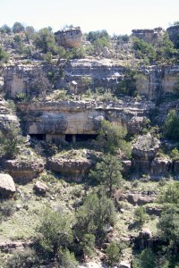 Shallow cave apartments are literally everywhere at the canyon.  The trails lead visitors past a handfull, but in total eighty are hidden in the hills. 
