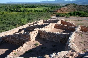 The doors at Tuzigoot probably were holes cut in the roof that occupants would use ladders to access.