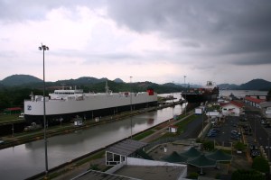 Ships entering the canal make it a truly interesting place to see.  Massive as they may seem, many ships can not fit through the nearly hundred year old system.  