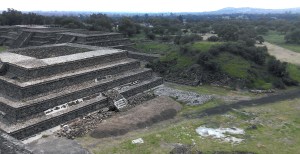A platform near the Pyramid of the Moon that was not reconstructed. Not as pretty to look at for sure. 